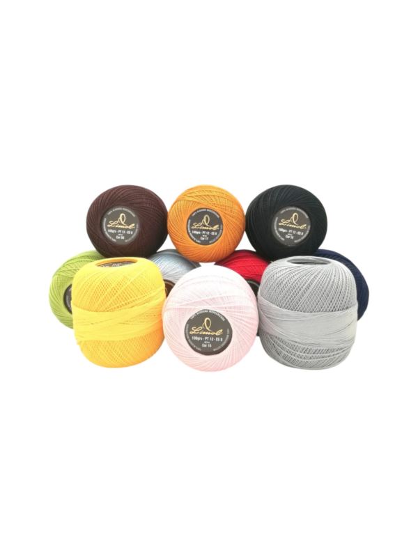 Kordonek/zestaw LIMOL - Mercerizado - 100% bawełna - gr.12 - 10szt.x100g/opak.