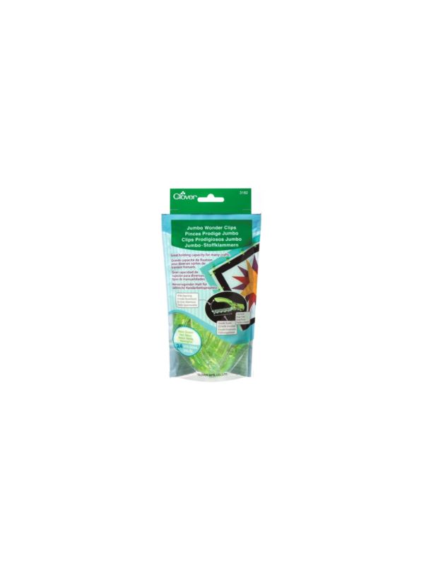 Klipsy do tkanin CLOVER - Jumbo - 3182 - 24szt./opak.