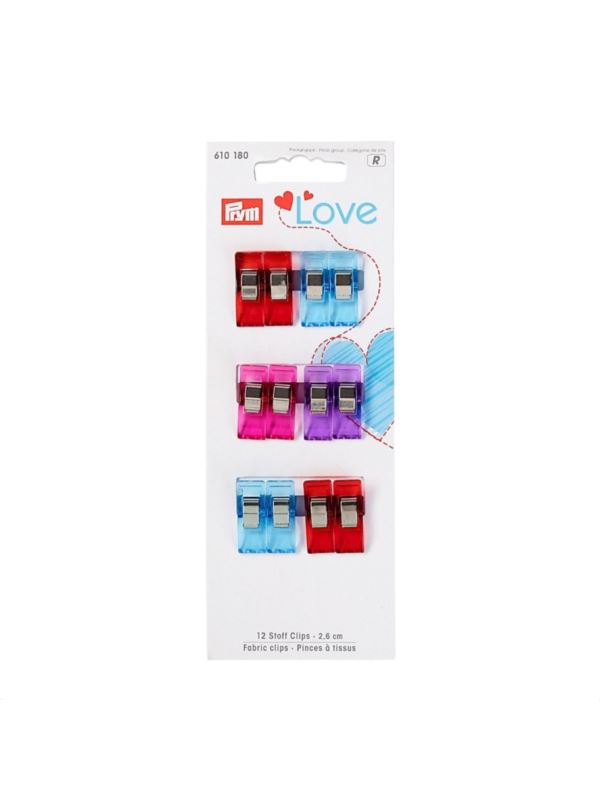 Klipsy do tkanin PRYM - Love - 2,60 cm - 610180 - 12szt./opak.