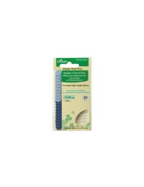 Szpilki do quiltingu CLOVER - cienkie/kwiatek - 2510 - 20szt./opak.