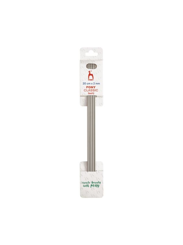 Druty do skarpet teflonowe PONY - 20 cm - 5szt./opak.