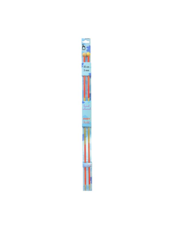Druty proste drewniane PONY - Flair - 35 cm - para/opak.