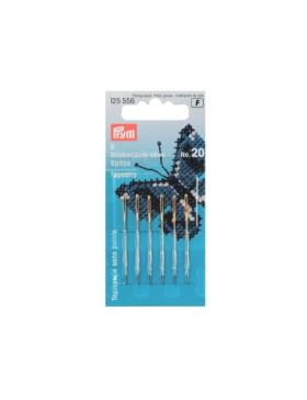 Igły ręczne do haftu bez czubka PRYM - rozm.20 - 125556 - 6szt./opak.