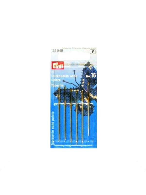 Igły ręczne do haftu bez czubka PRYM - rozm.16 - 125549 - 6szt./opak.
