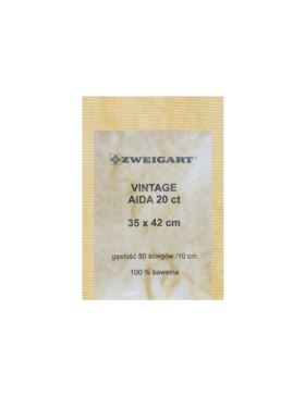 Kanwa bawełniana ZWEIGART - Aida 20ct Vintage - 35x42 cm
