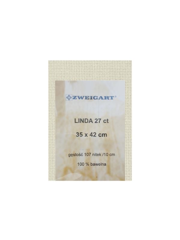Kanwa bawełniana ZWEIGART - Linda 27ct - 35x42 cm