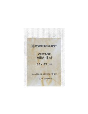 Kanwa bawełniana ZWEIGART - Aida 18ct Vintage - 35x42 cm
