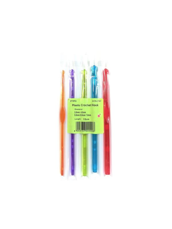 Zestaw szydełek plastikowych SKC - 3,4,5,6,7 mm - CM-7 - 5szt./opak.