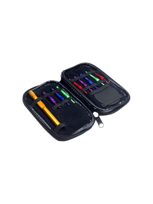 Szydełka w zamykanym etui z wymiennymi końcówkami SKC - 3,00-7,00 mm - A013 - 8szt./opak.