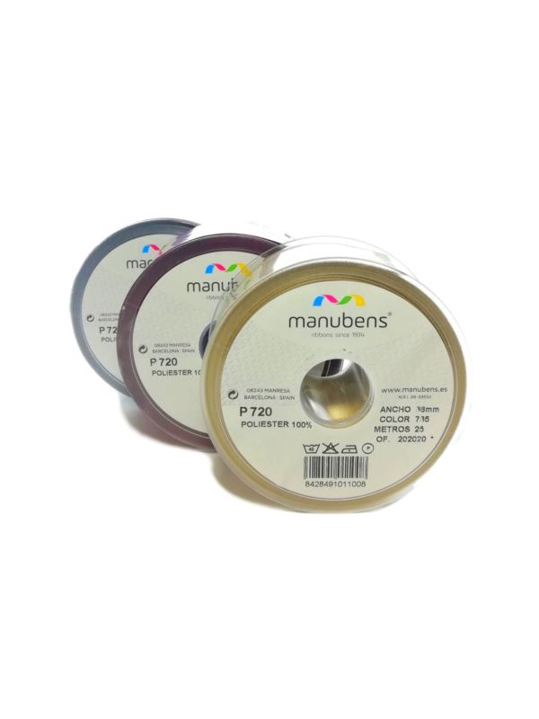 Wstążka satynowa dwustronna MANUBENS - 38 mm - 25mb/szt.