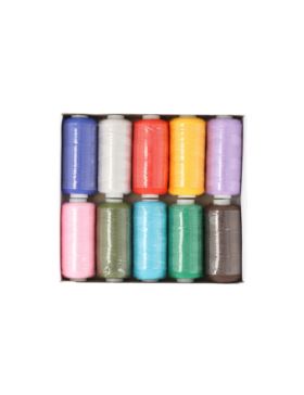 Nici poliestrowe - 40/2 - mix - 10szt.x365mb/opak.