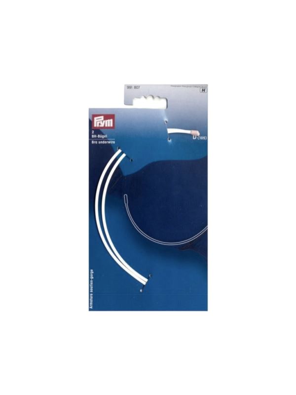 Fiszbiny do biustonoszy PRYM - D-105 - białe - 991807 - 2szt./opak.
