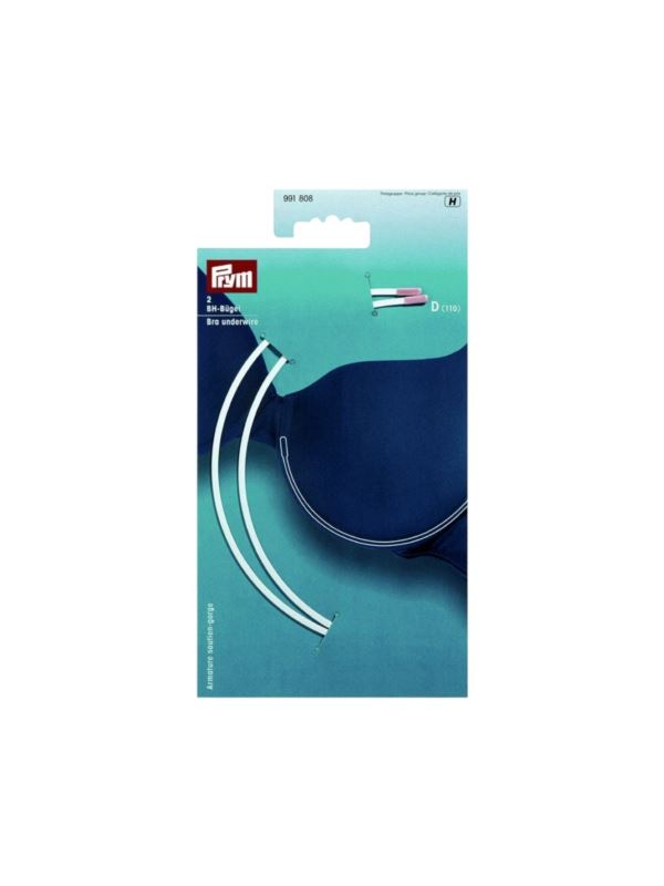 Fiszbiny do biustonoszy PRYM - D-110 - białe - 991808 - 2szt./opak.