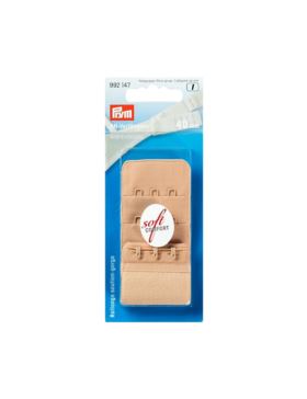 Przedłużacz obwodu do biustonosza PRYM - 3x3 haftki - 40 mm - cielisty - 992147