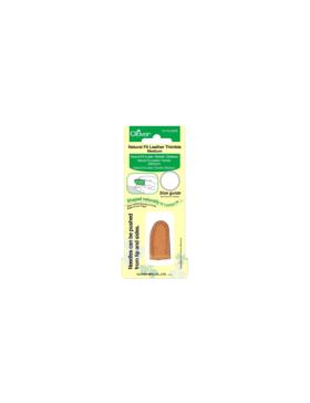 Naparstek krawiecki skórzany profilowany CLOVER - M - 6029
