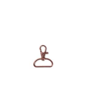 Karabińczyk metalowy PRYM - 30x40 mm - różowe złoto - 417908