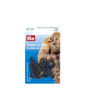 Haftki do futer nierdzewne PRYM - brązowe - 261454 - 3szt./opak.