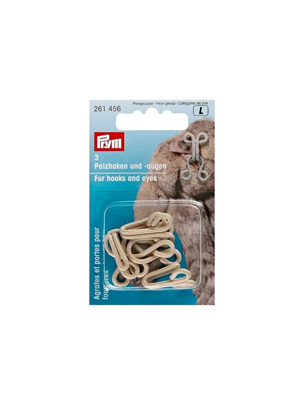 Haftki do futer nierdzewne PRYM - beżowe - 261456 - 3szt./opak.