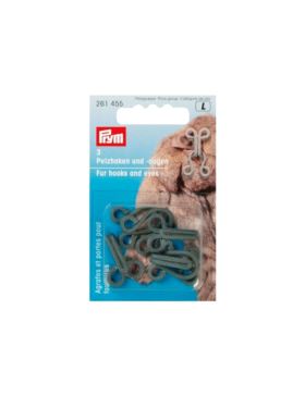 Haftki do futer nierdzewne PRYM - szare - 261455 - 3szt./opak.