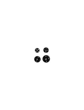 Zatrzaski metalowe PRYM - 6-11 mm - czarne - 341271 - 20szt./opak.