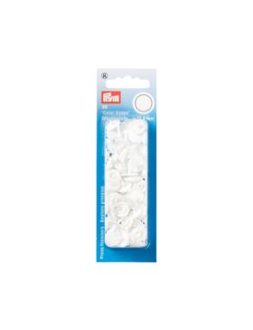 Napy plastikowe PRYM - 12,4 mm - białe - 393103 - 30szt./opak.