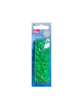Napy plastikowe PRYM - 12,4 mm - zielone jasne - 393114 - 30szt./opak.