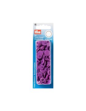 Napy plastikowe PRYM - 12,4 mm - lila - 393141 - 30szt./opak.