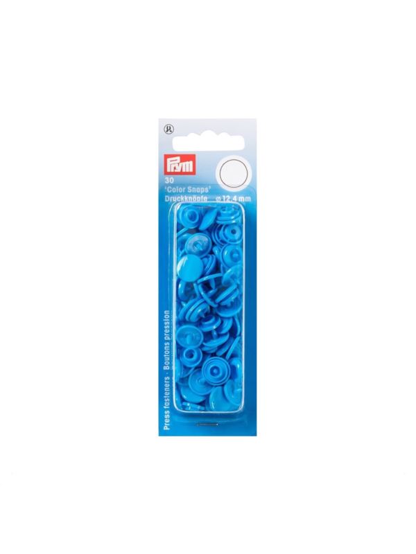 Napy plastikowe PRYM - 12,4 mm - niebieskie - 393108 - 30szt./opak.