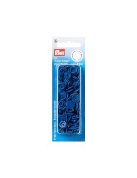 Napy plastikowe PRYM - 12,4 mm - niebieskie ciemne - 393158 - 30szt./opak.