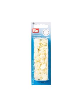 Napy plastikowe PRYM - 12,4 mm - perłowe - 393122 - 30szt./opak.