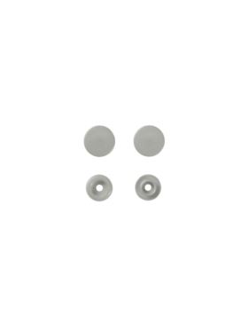 Napy plastikowe PRYM - 12,4 mm - szare jasne - 393124 - 30szt./opak.
