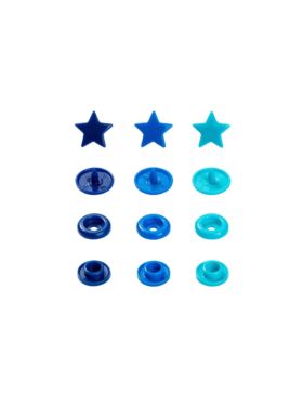 Napy plastikowe mix PRYM - Love - 12,4 mm - gwiazdki - 393060 - 30szt./opak.