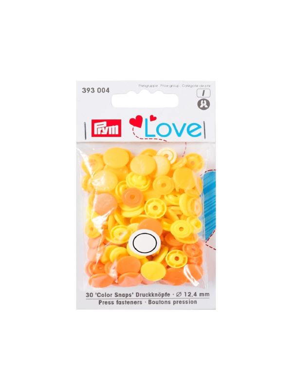 Napy plastikowe mix PRYM - Love - 12,4 mm - 393004 - 30szt./opak.
