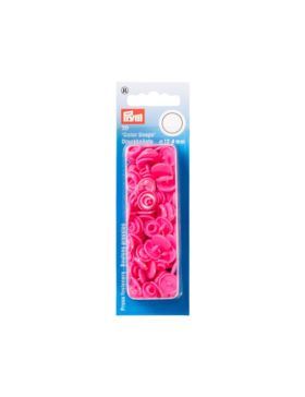 Napy plastikowe PRYM - 12,4 mm - różowe - 393147 - 30szt./opak.