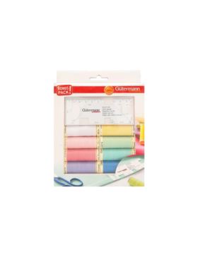 Zestaw nici uniwersalnych GUTERMANN + linijka - 734583 - 8szt.x100mb/opak.