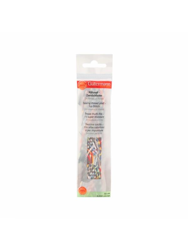 Zestaw nitek z igłą GUTERMANN - 782963 - 4 nitki x 24kol.x50cm/opak.