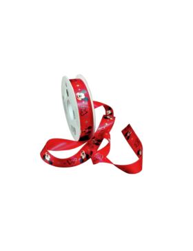 Tasiemka satynowa jednostronna - 15 mm - Myszka Mickey - 60215 - 10mb/opak.