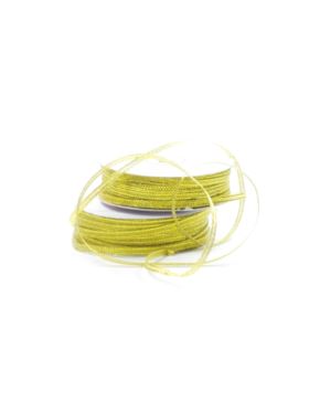Wstążka brokatowa - 3 mm - złota - 45mb/szt.