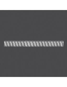 Taśma firanowa MAGAM transparentna z białym sznurkiem - 25 mm - smok (marszczenie 1:2,5) - 1.25.250.2 - 50mb/opak.