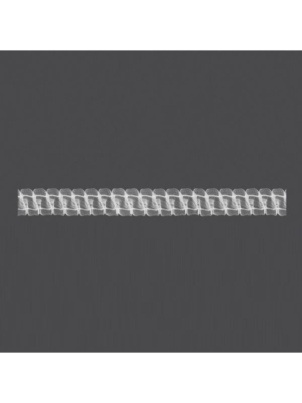 Taśma firanowa MAGAM transparentna z białym sznurkiem - 25 mm - smok (marszczenie 1:2,5) - 1.25.250.2 - 50mb/opak.