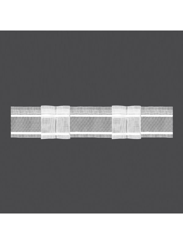 Taśma firanowa MAGAM transparentna z białym oplotem - 50 mm - 2 zakładki (marszczenie 1:2) - 4.50.200.4 - 50mb/opak.