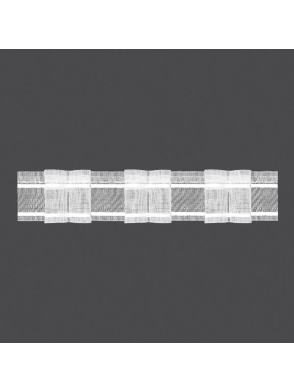 Taśma firanowa MAGAM transparentna z białym oplotem - 50 mm - 2 zakładki (marszczenie 1:2,5) - 4.50.250.4 - 50mb/opak.