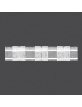 Taśma firanowa MAGAM transparentna z białym oplotem - 50 mm - 2 zakładki (marszczenie 1:2,5) - 4.50.250.4 - 50mb/opak.