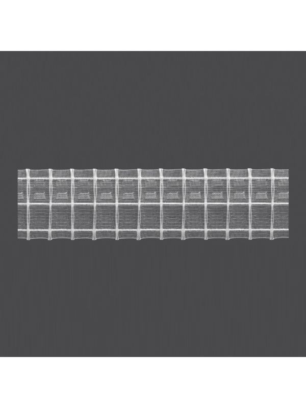 Taśma firanowa MAGAM transparentna z białym sznurkiem - 75 mm - ołówek (marszczenie 1:2) - 2.75.200.2 - 50mb/opak.