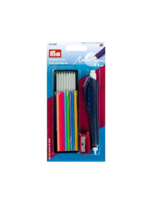 Ołówek z wkładami kredowymi i temperówką PRYM - 3,80 mm - 610846