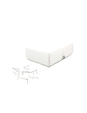 Szpilki niklowane zwykłe krótkie w kartonie - 13 mm - 500g/opak.