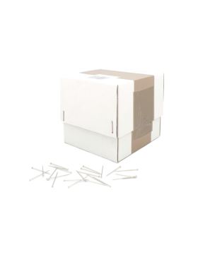 Szpilki niklowane twarde w kartonie - 0,67x30 mm - 500g/opak.
