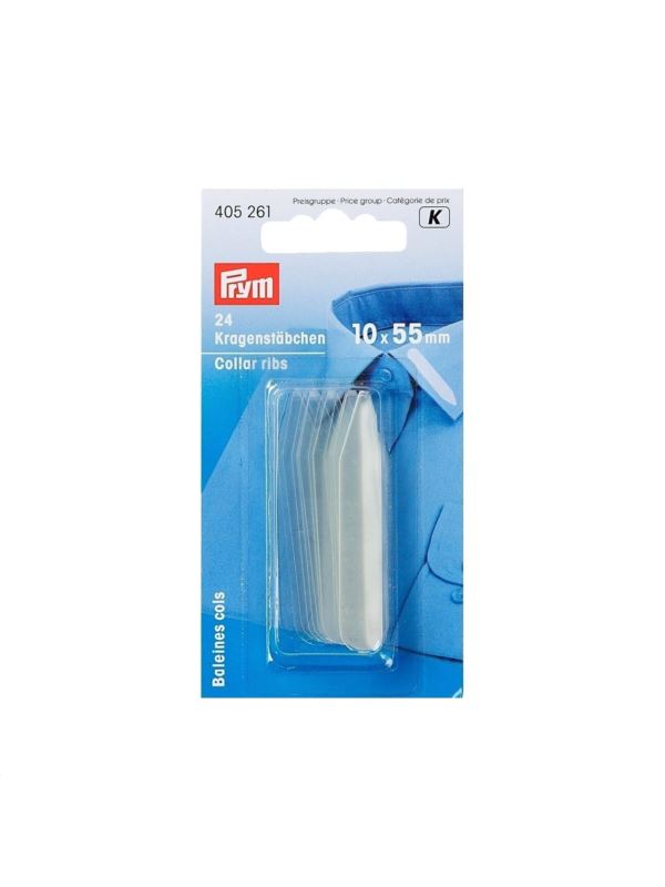 Plastiki usztywniające do kołnierzy PRYM - 55 mm - 405261 - 24szt./opak.