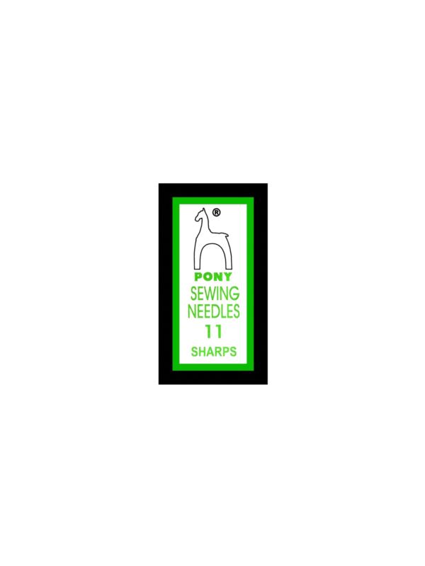 Igły do szycia ręcznego ostre PONY - SHARPS 11 - 31,0 mm - 01111 - 25szt./opak.