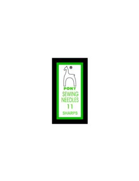 Igły do szycia ręcznego ostre PONY - SHARPS 11 - 31,0 mm - 01111 - 25szt./opak.
